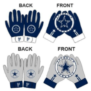 Football Gloves - Franklin Cowboys